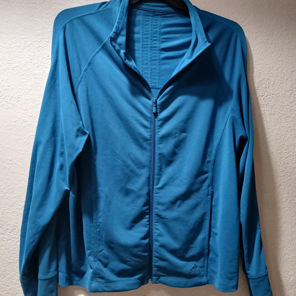 adidas Women's Teal Full-Zip Jacket